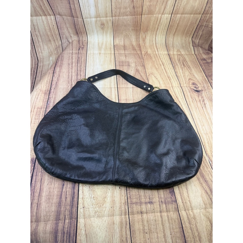 Onna Ehrlich Hobo Bag Large Black Pebbled Leather
